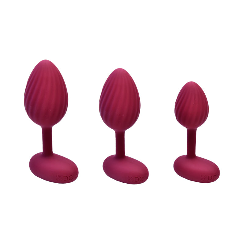 Vibrating Silicone Butt Plug With Remote Control